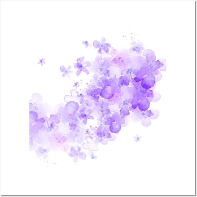 purple flowers Wall Art by PREMIUMSHOP